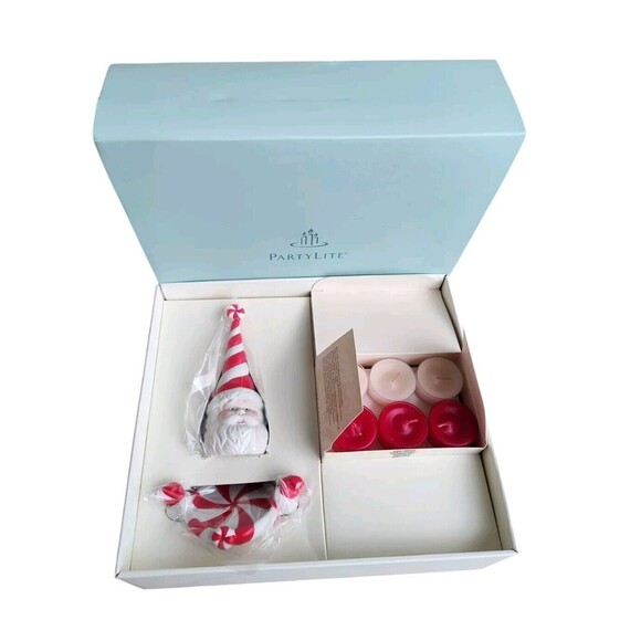 PartyLite Other - PARTYLITE Sweets and Treats Santa Snuffer + Peppermint Candies P95177 Gift Set